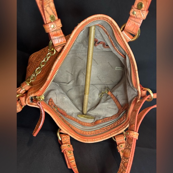Brahmin Vintage Mini Asher Tulle Coral Melbourne RARE
